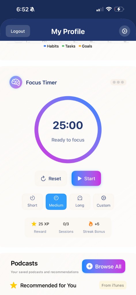 Prospersuit Focus timers